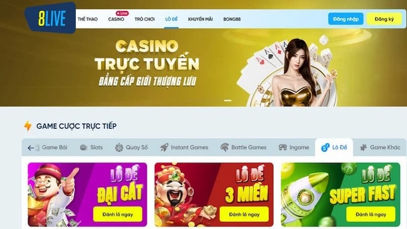 Những điểm đặc trưng của 8LIVE