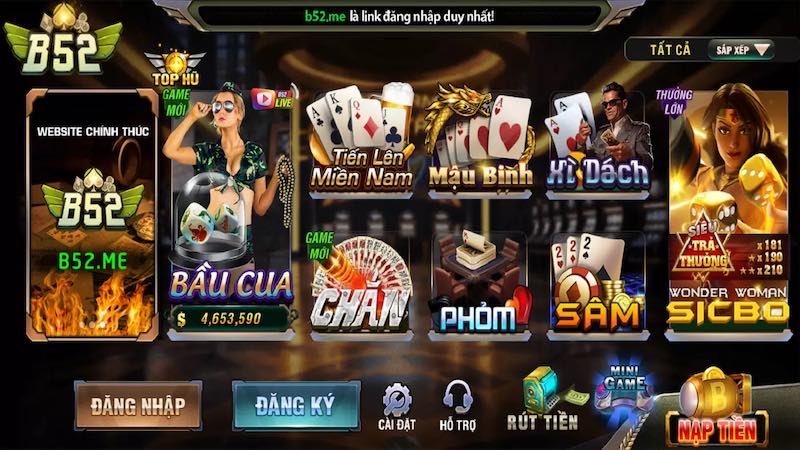 B52 Club – Trải nghiệm game bài thịnh hành