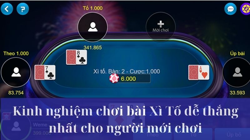 Giới thiệu trò chơi game bài Xì Tố trực tuyến